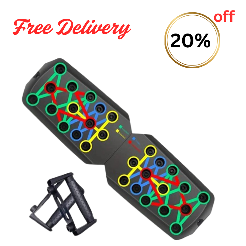 IronPush® Foldable Push-Up Board – Standard Model