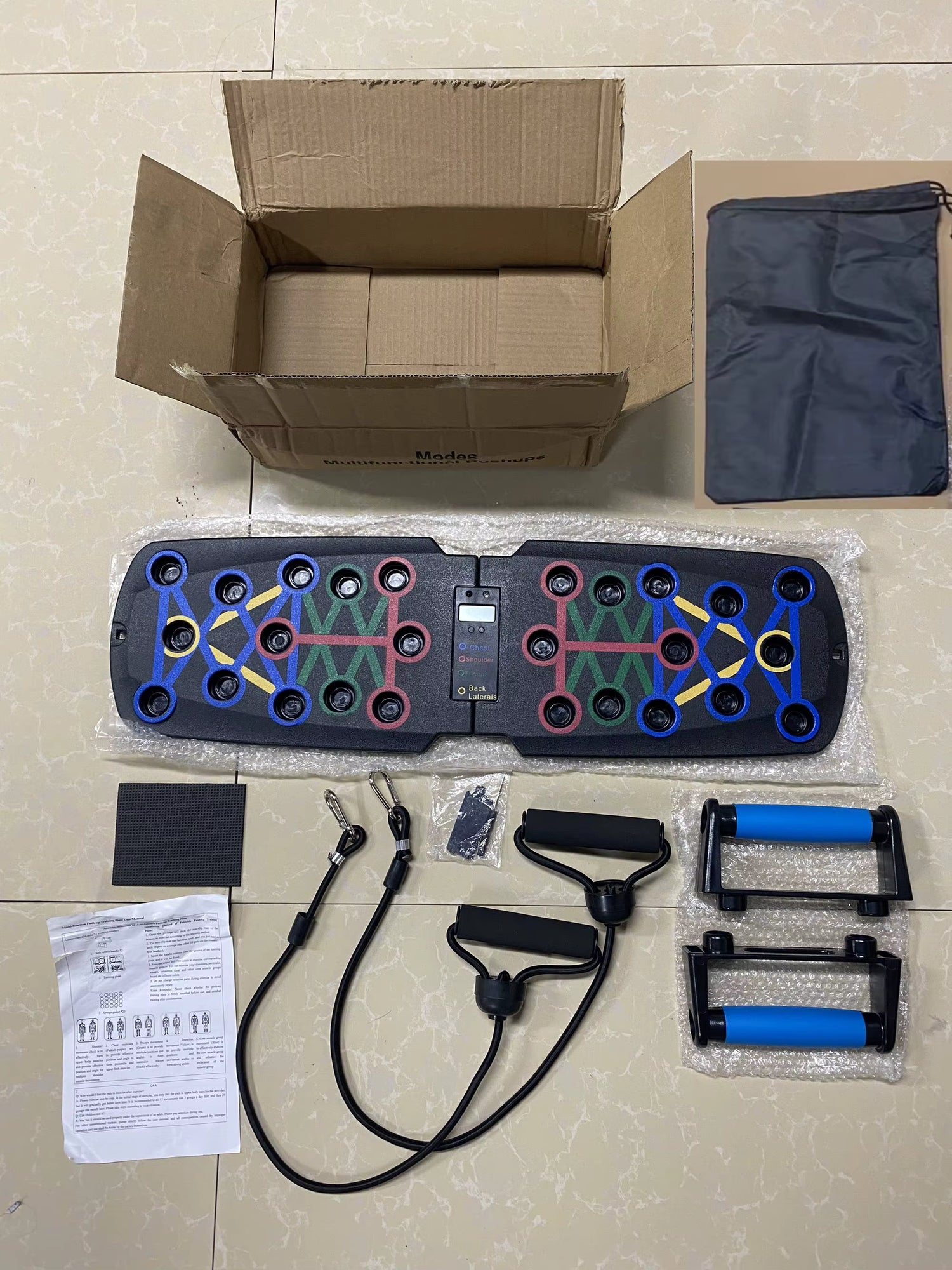 Push Up Board + Full Accessories Bundle